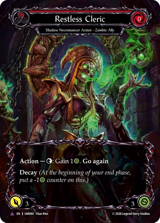 Image for Restless Cleric (Marvel) (IAR084) (Cold Foil) (IAR) - Flesh and Blood TCG