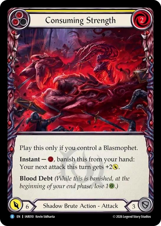 Image for Consuming Strength (IAR010) (IAR) - Flesh and Blood TCG