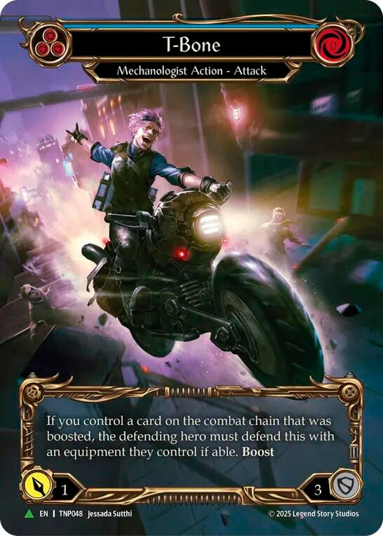 Image for T-Bone (Blue) (Marvel) - TNP048 (TNP048) (Cold Foil) (PR) - Flesh and Blood TCG