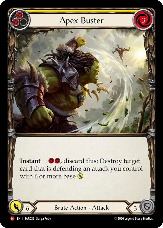 Image for Apex Buster (IAR039) (Rainbow Foil) (IAR) - Flesh and Blood TCG