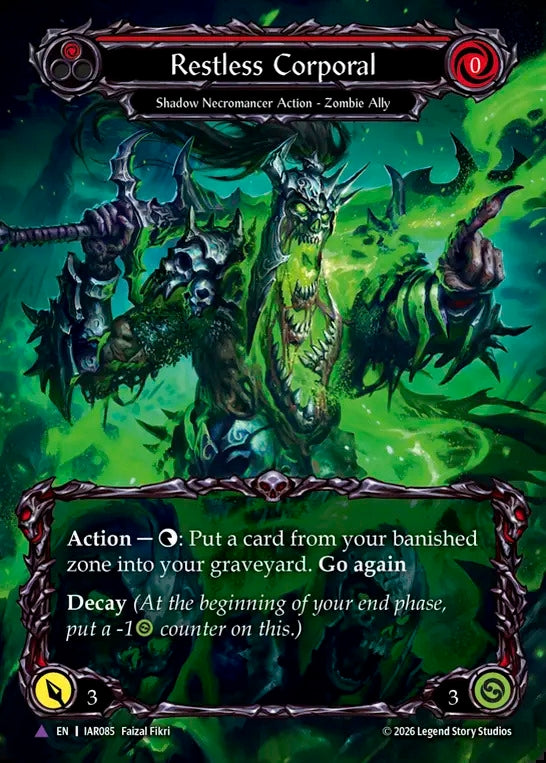 Image for Restless Corporal (Marvel) (IAR085) (Cold Foil) (IAR) - Flesh and Blood TCG
