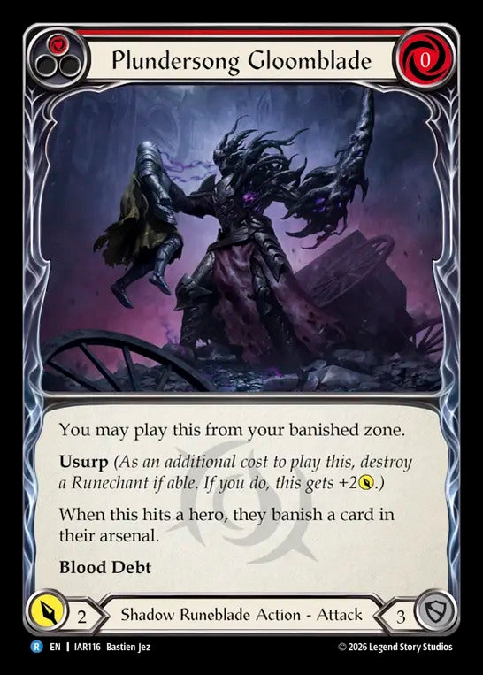 Image for Plundersong Gloomblade (IAR116) (IAR) - Flesh and Blood TCG