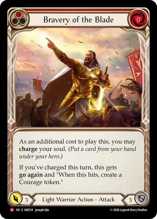 Image for Bravery of the Blade (IAR254) (IAR) - Flesh and Blood TCG