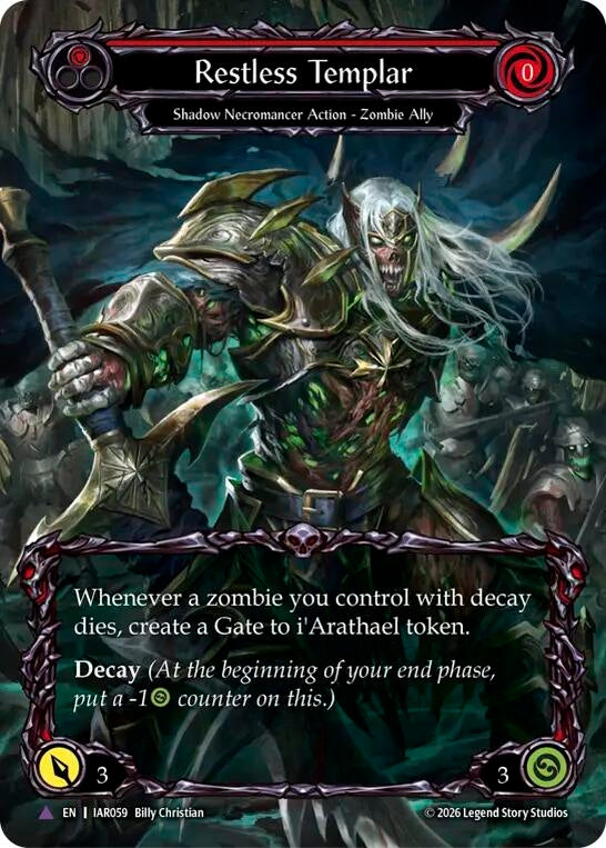 Image for Restless Templar (Marvel) (IAR059) (Cold Foil) (IAR) - Flesh and Blood TCG