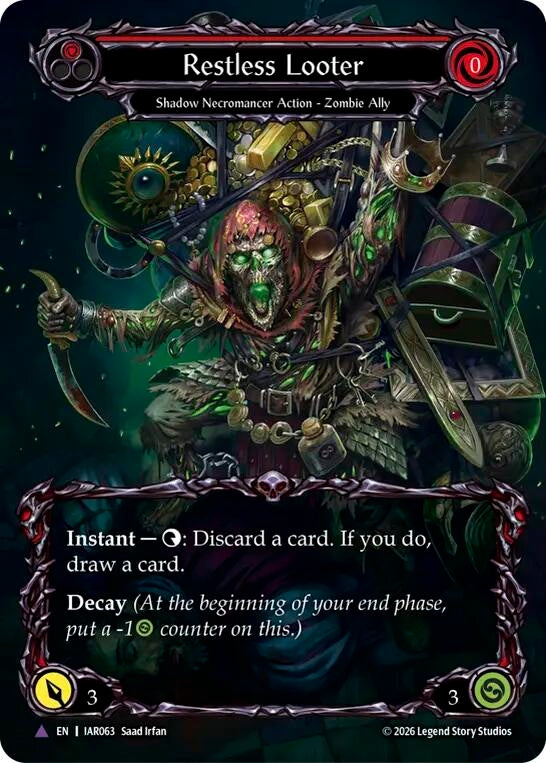 Image for Restless Looter (Marvel) (IAR063) (Cold Foil) (IAR) - Flesh and Blood TCG