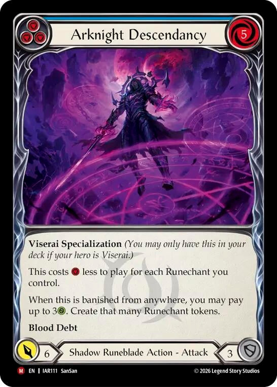 Image for Arknight Descendancy (IAR111) (IAR) - Flesh and Blood TCG