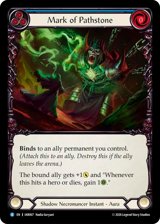 Image for Mark of Pathstone (IAR067) (Rainbow Foil) (IAR) - Flesh and Blood TCG