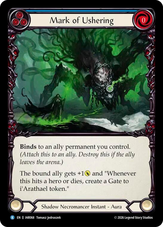 Image for Mark of Ushering (IAR068) (Rainbow Foil) (IAR) - Flesh and Blood TCG