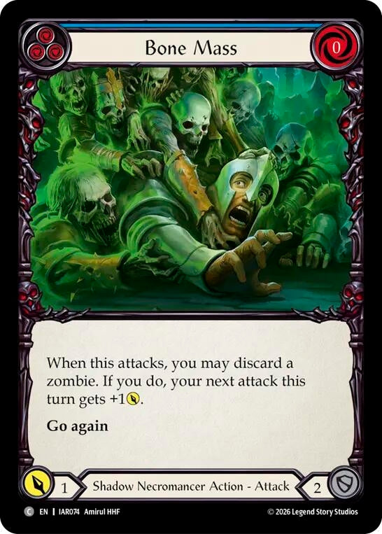 Image for Bone Mass (Blue) (IAR074) (IAR) - Flesh and Blood TCG