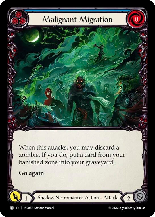 Image for Malignant Migration (Blue) (IAR077) (IAR) - Flesh and Blood TCG