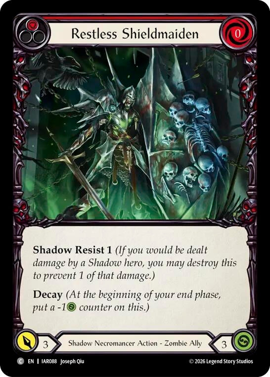 Image for Restless Shieldmaiden (IAR088) (IAR) - Flesh and Blood TCG