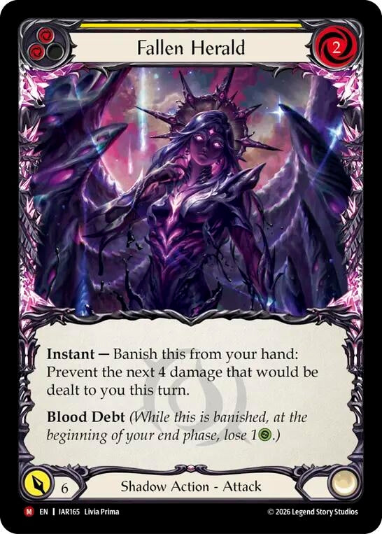 Image for Fallen Herald (IAR165) (IAR) - Flesh and Blood TCG