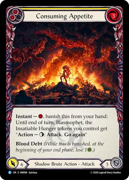 Image for Consuming Appetite (IAR008) (IAR) - Flesh and Blood TCG