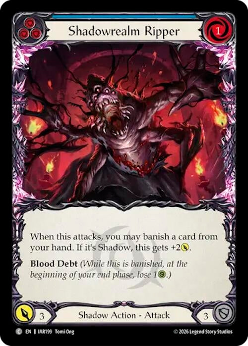 Image for Shadowrealm Ripper (Blue) (IAR199) (IAR) - Flesh and Blood TCG