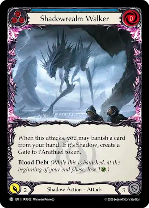 Image for Shadowrealm Walker (Blue) (IAR202) (IAR) - Flesh and Blood TCG