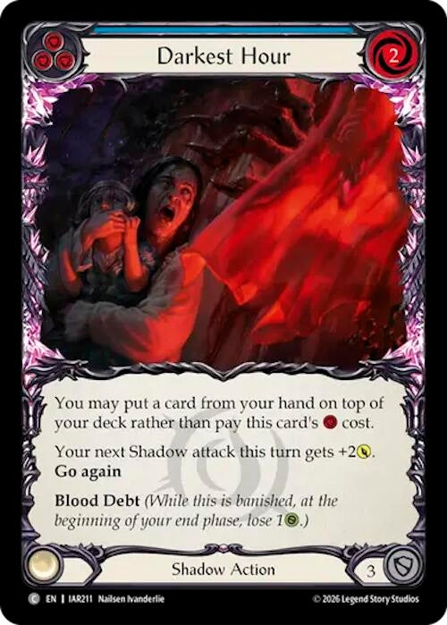 Image for Darkest Hour (Blue) (IAR211) (IAR) - Flesh and Blood TCG