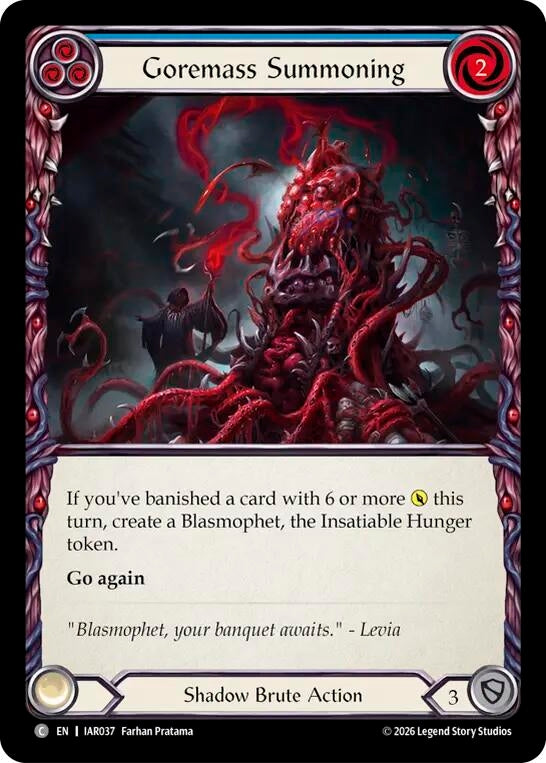 Image for Goremass Summoning (IAR037) (Rainbow Foil) (IAR) - Flesh and Blood TCG