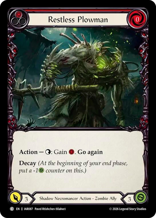 Image for Restless Plowman (IAR087) (IAR) - Flesh and Blood TCG