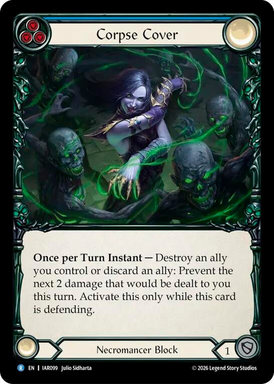 Image for Corpse Cover (Blue) (IAR099) (IAR) - Flesh and Blood TCG