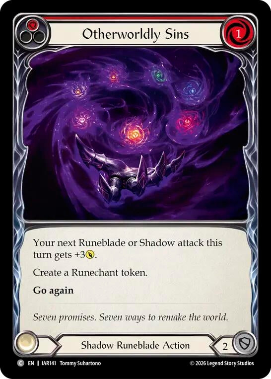 Image for Otherworldly Sins (Red) (IAR141) (IAR) - Flesh and Blood TCG
