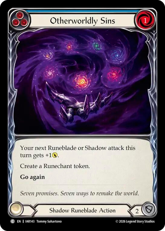 Image for Otherworldly Sins (Blue) (IAR143) (IAR) - Flesh and Blood TCG