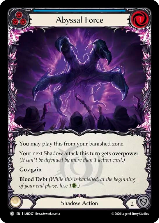 Image for Abyssal Force (IAR207) (IAR) - Flesh and Blood TCG