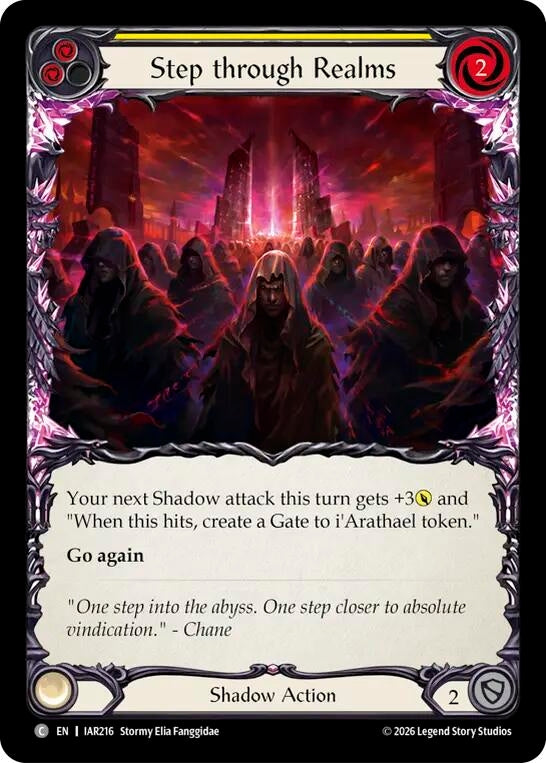 Image for Step through Realms (Yellow) (IAR216) (IAR) - Flesh and Blood TCG