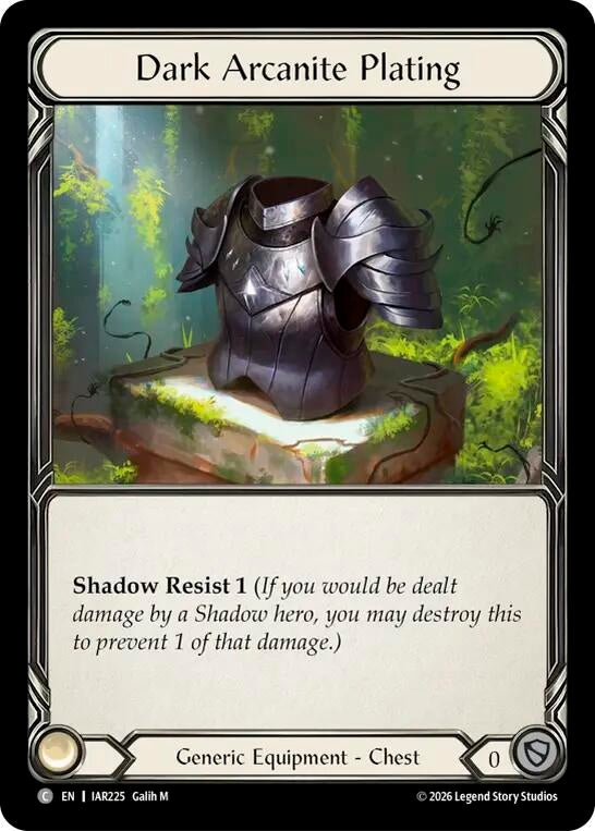 Image for Dark Arcanite Plating (IAR225) (IAR) - Flesh and Blood TCG
