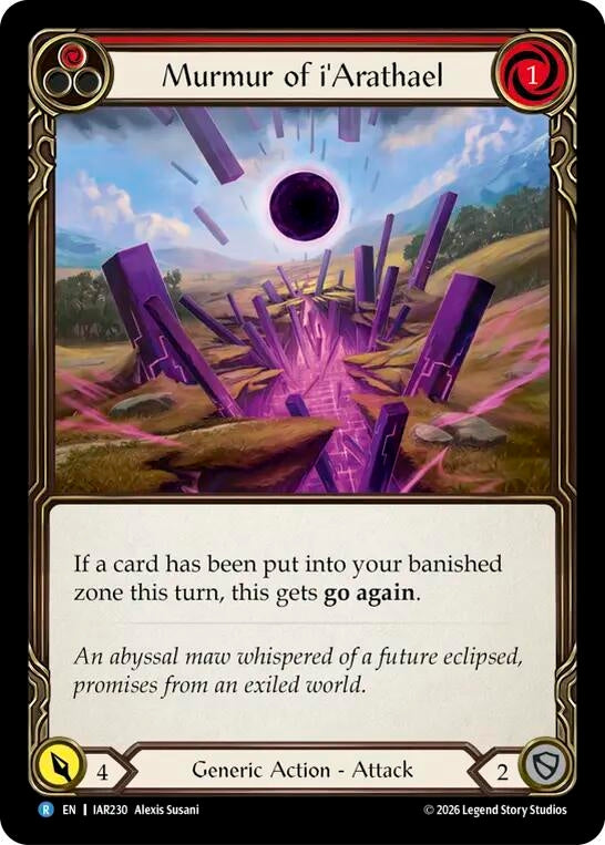 Image for Murmur of i'Arathael (IAR230) (IAR) - Flesh and Blood TCG
