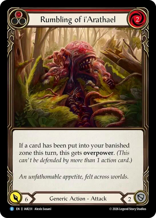 Image for Rumbling of i'Arathael (IAR231) (Rainbow Foil) (IAR) - Flesh and Blood TCG