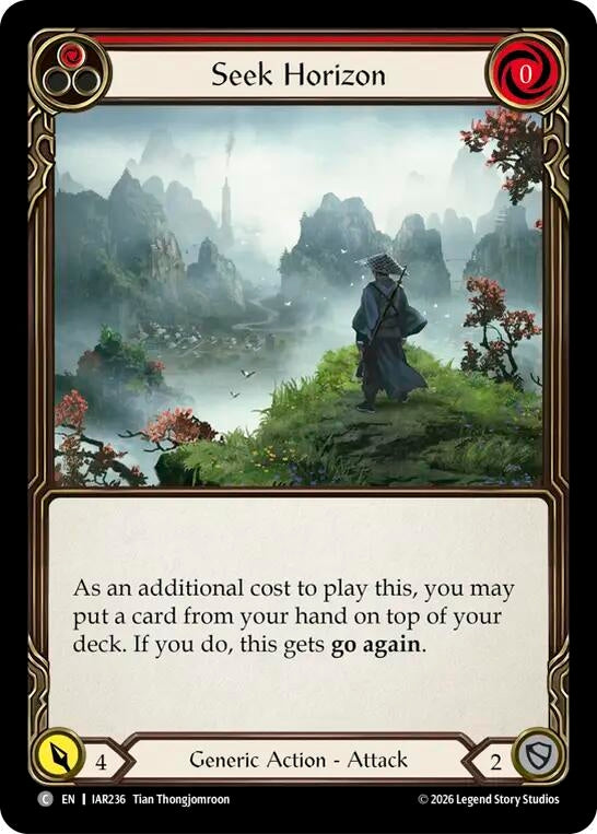 Image for Seek Horizon (Red) (IAR236) (IAR) - Flesh and Blood TCG