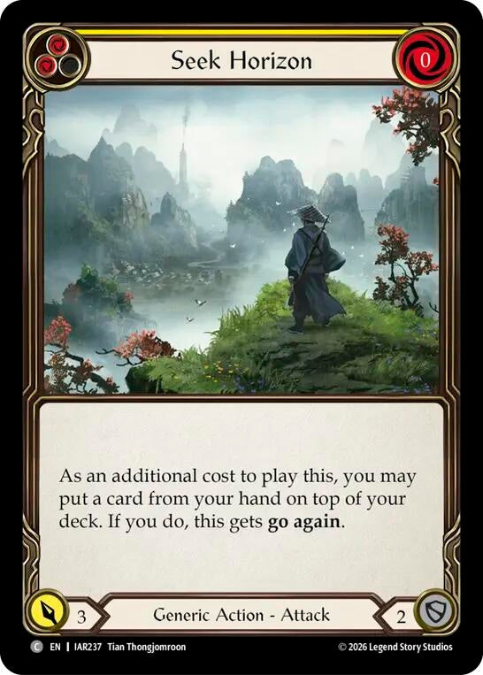 Image for Seek Horizon (Yellow) (IAR237) (IAR) - Flesh and Blood TCG