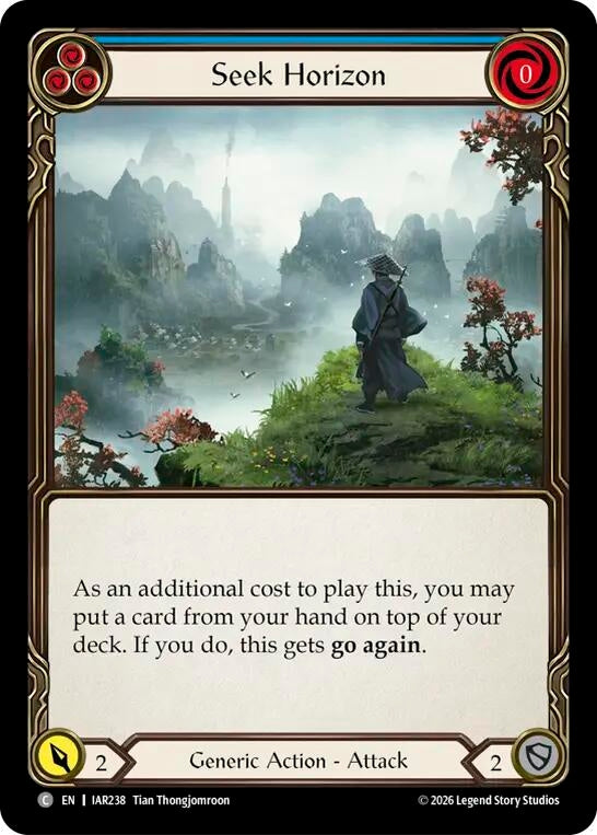 Image for Seek Horizon (Blue) (IAR238) (IAR) - Flesh and Blood TCG