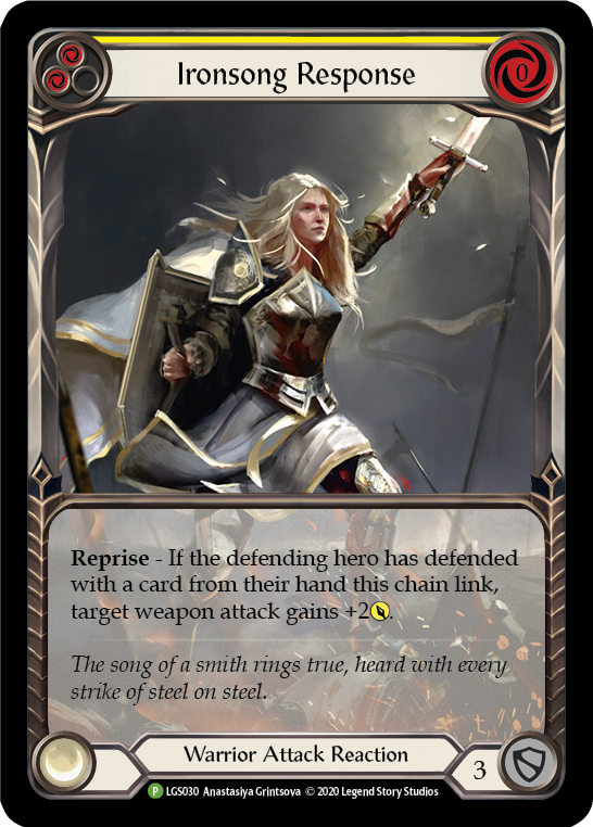 Ironsong Response (Yellow) [LGS030] (Promo) Rainbow Foil