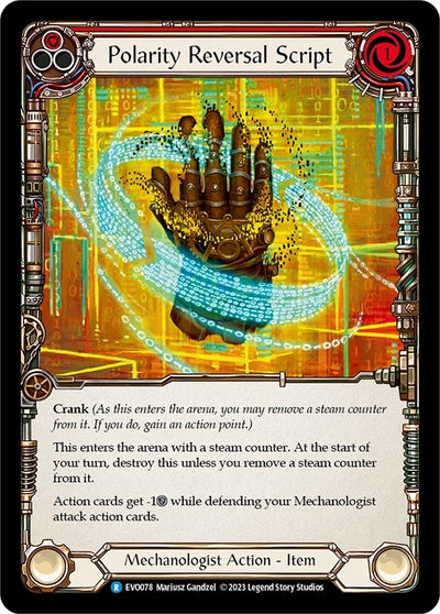 Polarity Reversal Script [EVO078] (Bright Lights)  Rainbow Foil