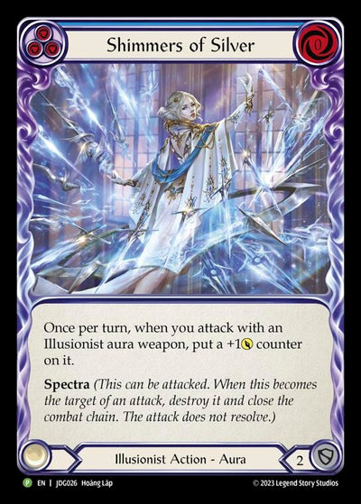 Shimmers of Silver (Blue) [JDG026] (Promo)  Cold Foil
