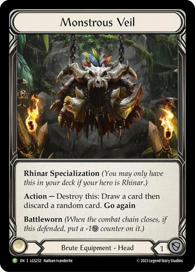 Monstrous Veil [LGS232] (Promo)  Rainbow Foil