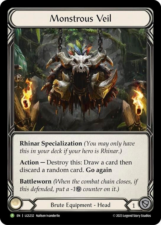 Monstrous Veil [LGS232] (Promo)  Rainbow Foil