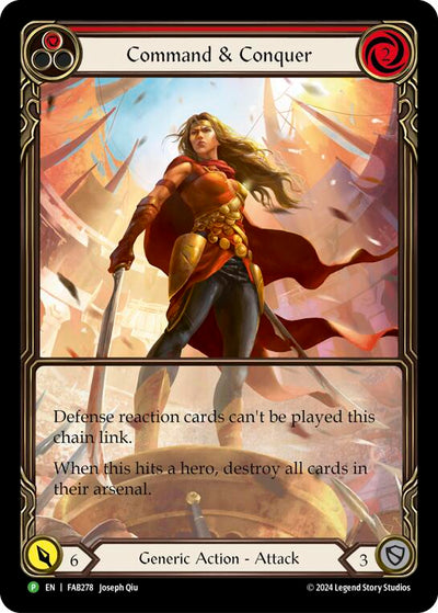 Command and Conquer (Extended Art) [FAB278] (Promo)  Rainbow Foil