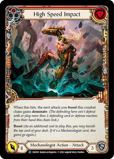 High Speed Impact (Red) [1HD010] (History Pack 1 Dash Blitz Deck)