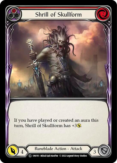 Shrill of Skullform (Red) [1HV011] (Historic Pack 1 Blitz Deck Viserai)