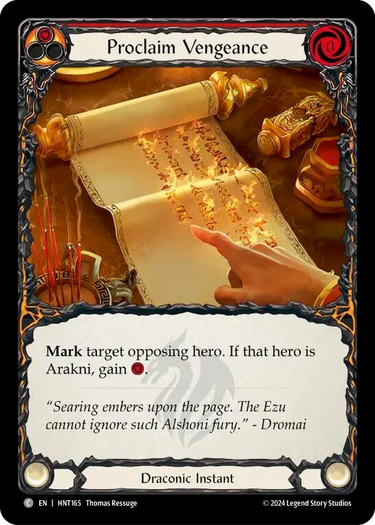 Image for  Proclaim Vengeance - Flesh and Blood TCG