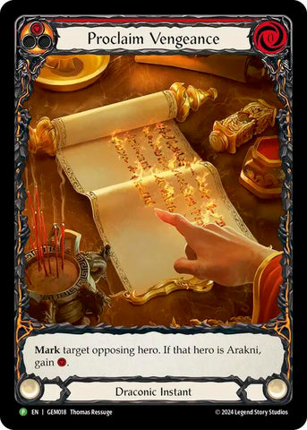 Proclaim Vengeance [GEM018] (GEM Pack 1)
