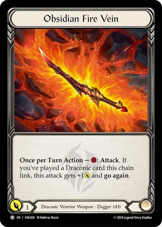 Image for Obsidian Fire Vein (FNG002) - Flesh and Blood TCG