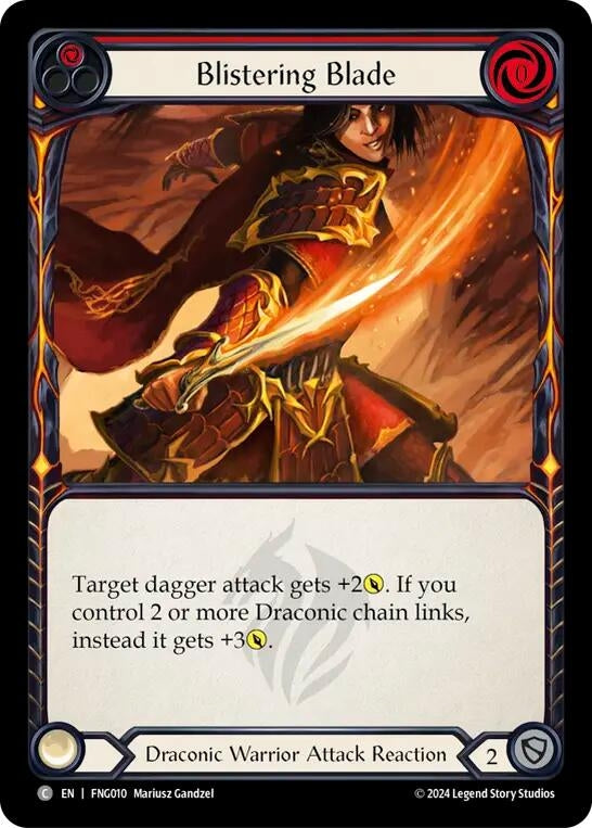 Image for Blistering Blade (Red) (FNG010) - Flesh and Blood TCG