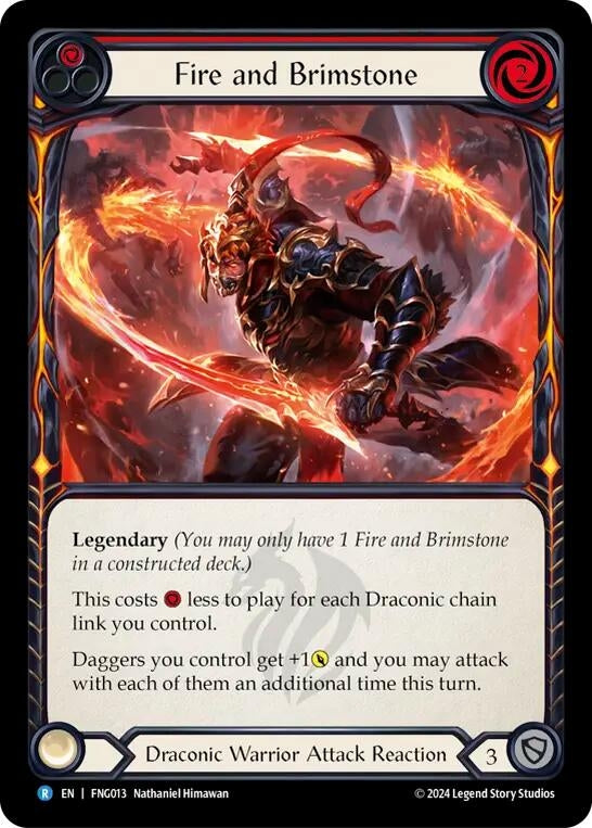 Image for Fire and Brimstone (FNG013) - Flesh and Blood TCG