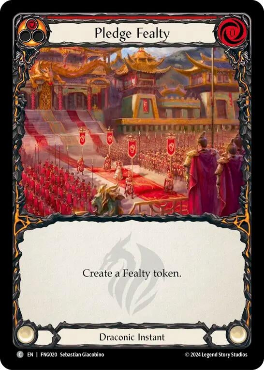 Image for Pledge Fealty (Red) (FNG020) - Flesh and Blood TCG