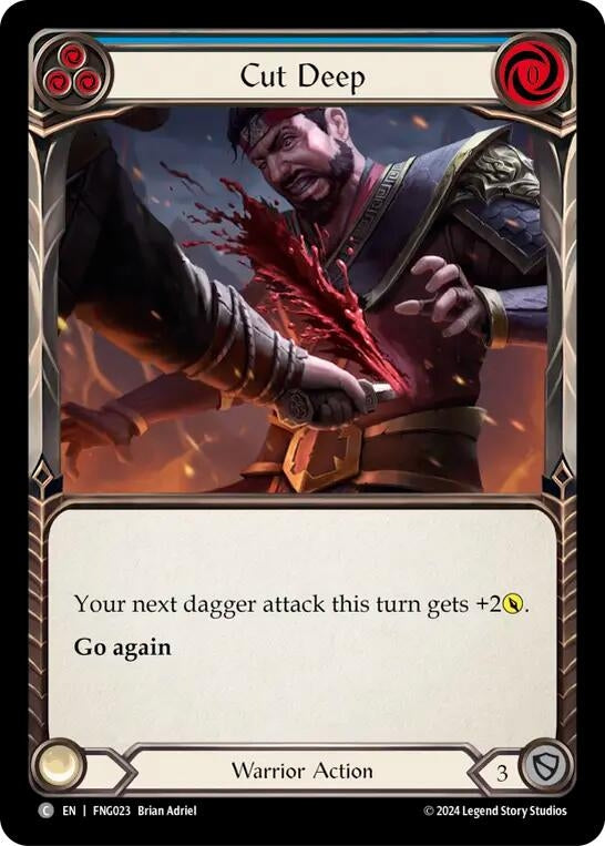 Image for Cut Deep (Blue) (FNG023) - Flesh and Blood TCG