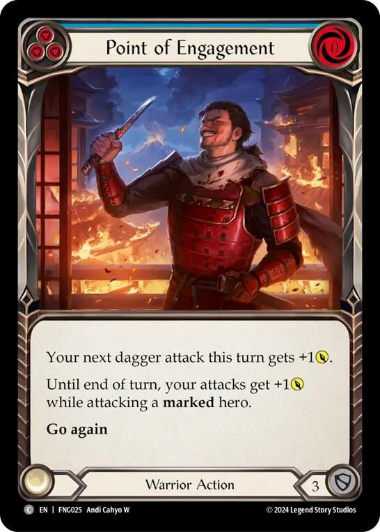 Image for Point of Engagement (Blue) (FNG025) - Flesh and Blood TCG
