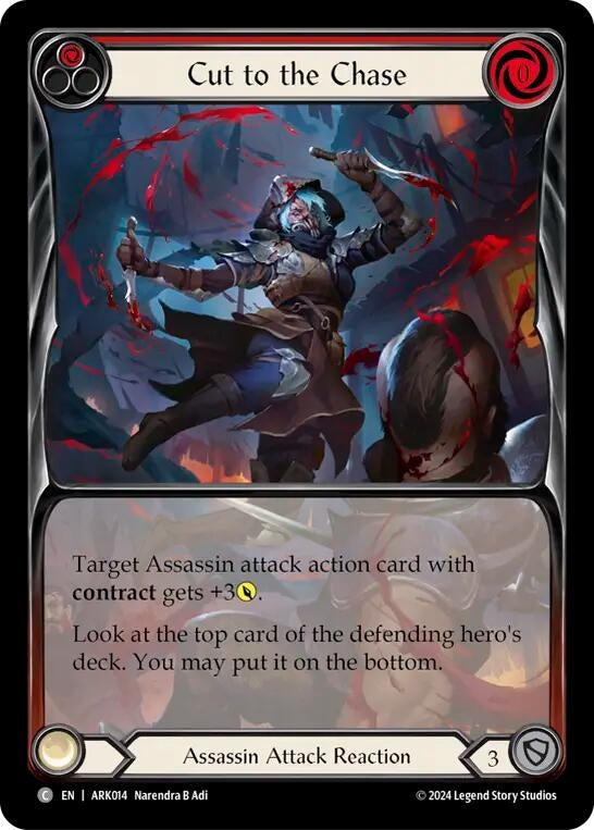 Image for Cut to the Chase (Red) (Extended Art) (ARK014) - Flesh and Blood TCG